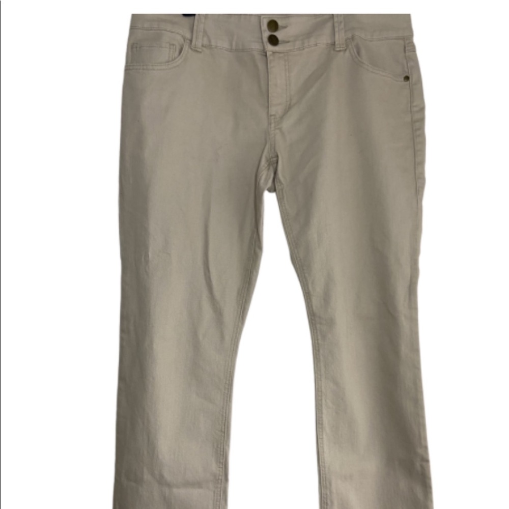 CAbi Women's Straight Leg Cream Jeans